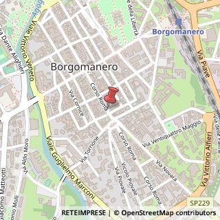 Mappa Corso Roma, 87, 28021 Borgomanero, Novara (Piemonte)