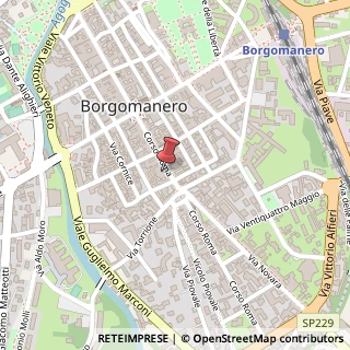 Mappa Corso Roma, 90, 28021 Borgomanero, Novara (Piemonte)