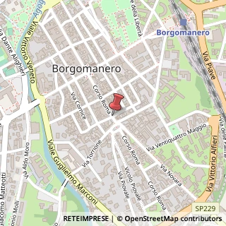 Mappa Corso Roma, 95, 28069 Borgomanero, Novara (Piemonte)