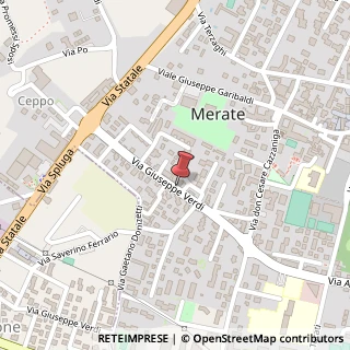 Mappa Viale Giuseppe Verdi, 55, 23807 Merate, Lecco (Lombardia)