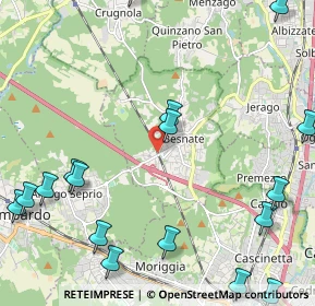 Mappa Via Ponte Ronchetti, 21010 Besnate VA, Italia (3.04647)