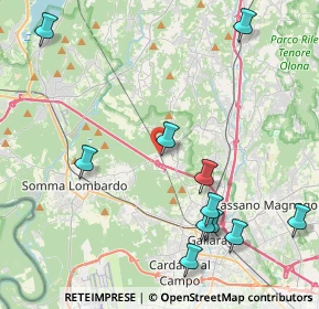 Mappa Via Ponte Ronchetti, 21010 Besnate VA, Italia (4.96545)
