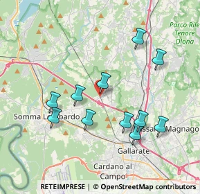 Mappa Via Ponte Ronchetti, 21010 Besnate VA, Italia (3.67091)
