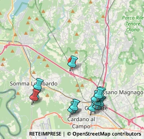 Mappa Via Ponte Ronchetti, 21010 Besnate VA, Italia (4.69143)