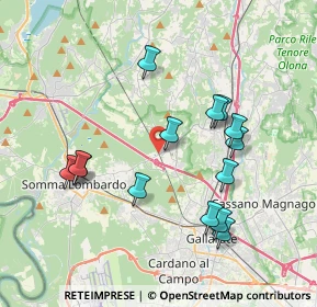 Mappa Via Ponte Ronchetti, 21010 Besnate VA, Italia (3.71857)