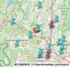 Mappa Via Ponte Ronchetti, 21010 Besnate VA, Italia (4.75889)