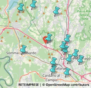 Mappa Via Ponte Ronchetti, 21010 Besnate VA, Italia (4.70857)