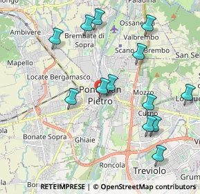 Mappa Via Monte Grappa, 24036 Ponte San Pietro BG, Italia (2.10769)