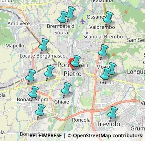 Mappa Via Monte Grappa, 24036 Ponte San Pietro BG, Italia (2.14714)