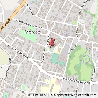 Mappa Via Monsignor Natale Basilico, 1, 23807 Merate, Lecco (Lombardia)