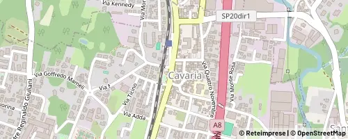 Mappa Cavaria con Premezzo