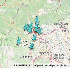 Mappa Via Padre P. Cavedon, 36035 Marano Vicentino VI, Italia (7.71)