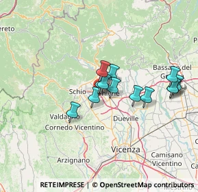 Mappa Via Padre P. Cavedon, 36035 Marano Vicentino VI, Italia (11.14385)