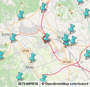Mappa Via Padre P. Cavedon, 36035 Marano Vicentino VI, Italia (6.04353)