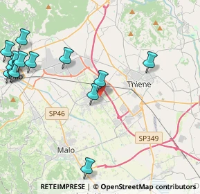 Mappa Via Padre P. Cavedon, 36035 Marano Vicentino VI, Italia (5.59357)