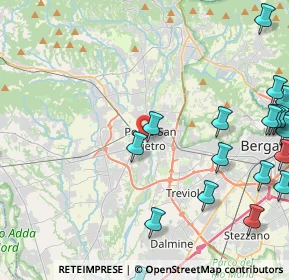 Mappa Via Giuseppe Ravasio, 24036 Ponte San Pietro BG, Italia (6.21)