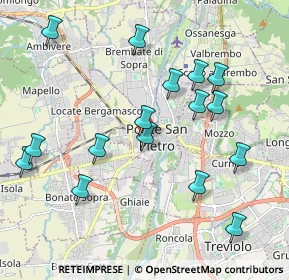 Mappa Via Giuseppe Ravasio, 24036 Ponte San Pietro BG, Italia (2.11188)