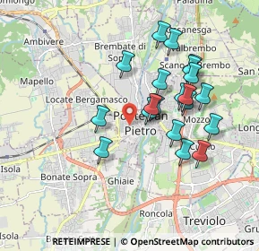 Mappa Via Giuseppe Ravasio, 24036 Ponte San Pietro BG, Italia (1.638)