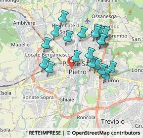 Mappa Via Giuseppe Ravasio, 24036 Ponte San Pietro BG, Italia (1.622)