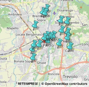 Mappa Via Giuseppe Ravasio, 24036 Ponte San Pietro BG, Italia (1.433)