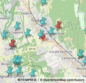 Mappa Via Sciesa, 21049 Tradate VA, Italia (2.898)