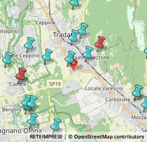 Mappa Via Sciesa, 21049 Tradate VA, Italia (2.762)
