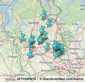 Mappa Via Sciesa, 21049 Tradate VA, Italia (11.0375)