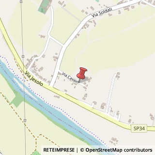 Mappa Via Cavain, 5, 31040 Salgareda TV, Italia, 31040 Salgareda, Treviso (Veneto)