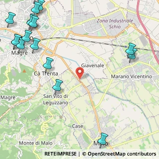 Mappa Localita' Proe di Sopra, 36030 San Vito di Leguzzano VI, Italia (3.55611)