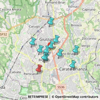 Mappa C.C. Gran, 20833 Giussano MB, Italia (1.3675)