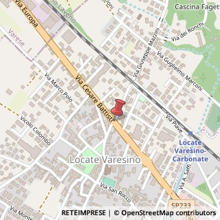 Mappa Via Cesare Battisti,  56, 22070 Locate Varesino, Como (Lombardia)