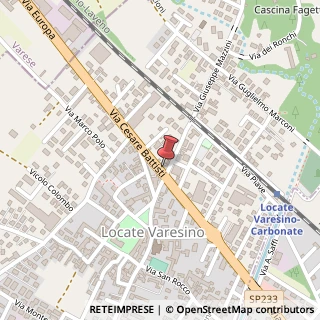 Mappa Via C. Battisti, 59, 22076 Locate Varesino, Como (Lombardia)