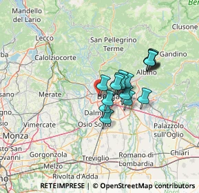 Mappa Via Contradello, 24035 Curno BG, Italia (9.60294)