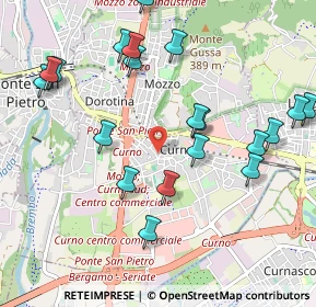 Mappa Via Contradello, 24035 Curno BG, Italia (1.126)