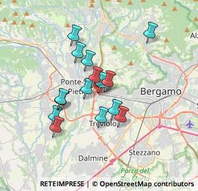 Mappa Via Contradello, 24035 Curno BG, Italia (2.77067)