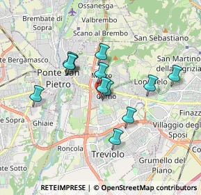 Mappa Via Contradello, 24035 Curno BG, Italia (1.45)