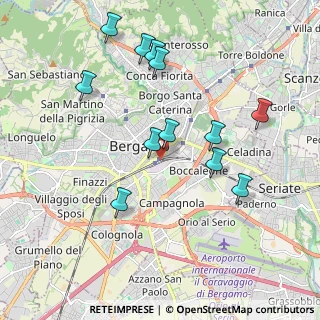 Mappa Bergamo Stazione, 24121 Bergamo BG, Italia (1.96667)