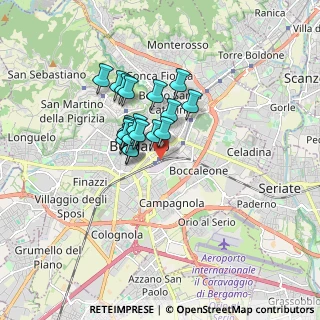 Mappa Bergamo Stazione, 24121 Bergamo BG, Italia (1.15947)