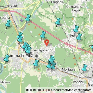 Mappa Via Carlo Cattaneo, 21010 Arsago Seprio VA, Italia (2.5805)