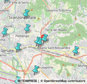 Mappa Via Giulio Natta, 24061 Albano Sant'Alessandro BG, Italia (2.70667)