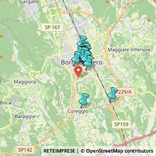Mappa Via Cureggio, 28021 Borgomanero NO, Italia (1.04444)