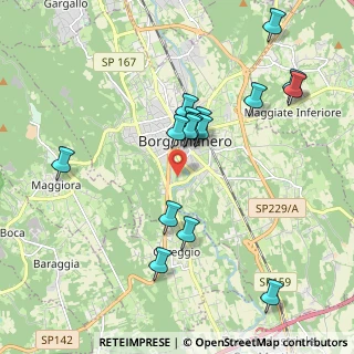 Mappa Via Cureggio, 28021 Borgomanero NO, Italia (1.94563)