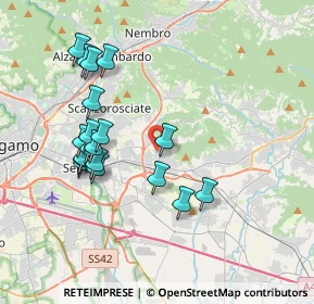 Mappa Via S. Domenico Savio, 24061 Albano Sant'Alessandro BG, Italia (3.71842)