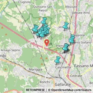 Mappa Via Volpina, 21010 Besnate VA, Italia (1.465)