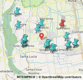 Mappa Via Enrico Fermi, 36056 Baracche VI, Italia (1.9105)