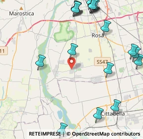 Mappa Via Enrico Fermi, 36056 Baracche VI, Italia (5.766)