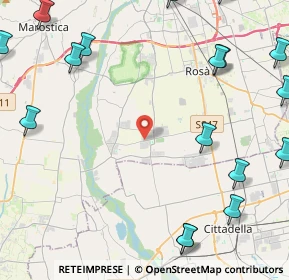 Mappa Via Enrico Fermi, 36056 Baracche VI, Italia (6.749)