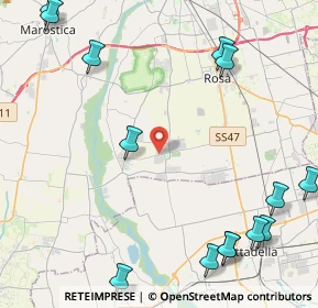 Mappa Via Enrico Fermi, 36056 Baracche VI, Italia (6.8215)