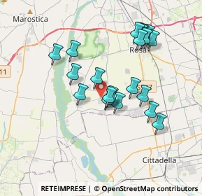 Mappa Via Enrico Fermi, 36056 Baracche VI, Italia (3.3015)