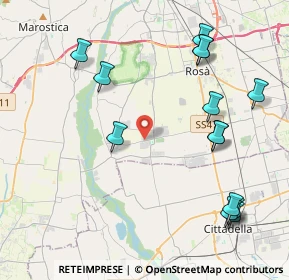 Mappa Via Enrico Fermi, 36056 Baracche VI, Italia (4.86357)